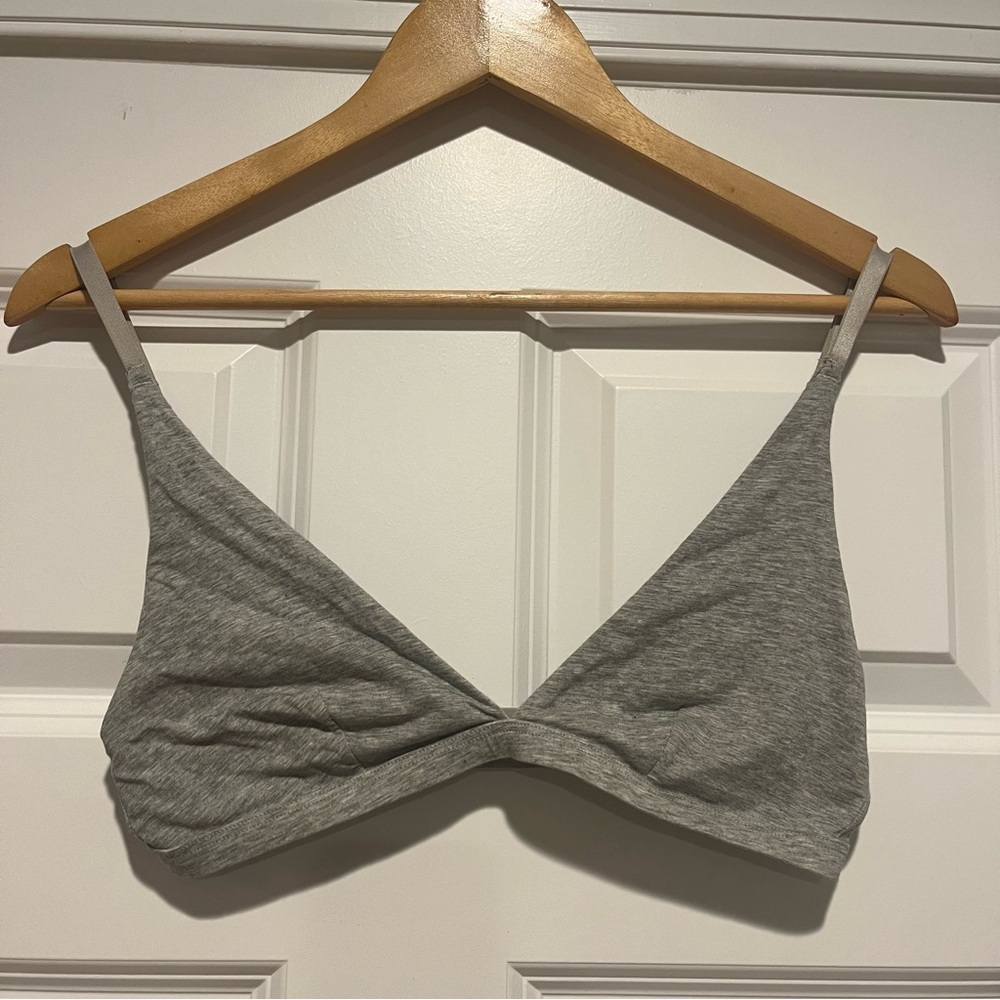 Everlane grey bralette M
